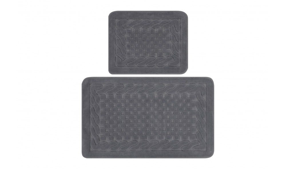 Set covoras de baie (2 piese), Bambi Cotton - Grey