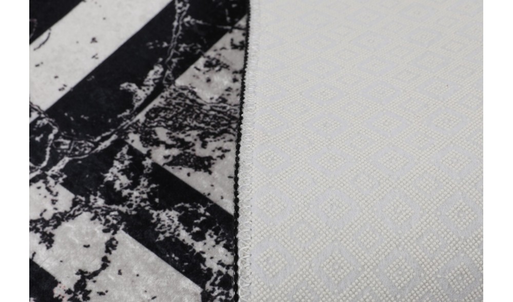 Set covoras de baie (2 piese), Marmor - Black