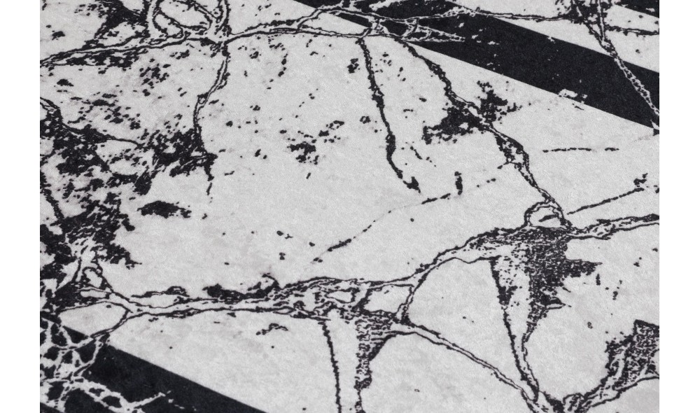 Covoras de baie, Marmor - Black (70 x 120)