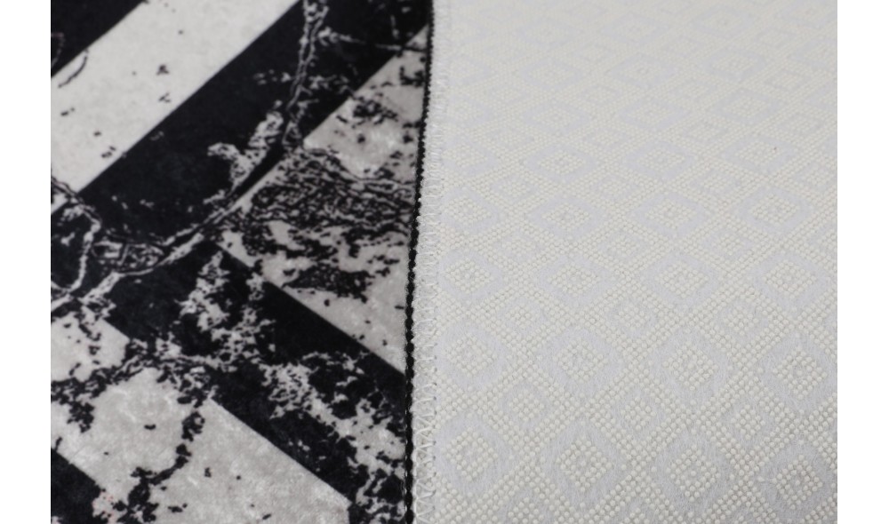 Covoras de baie, Marmor - Black (70 x 120)