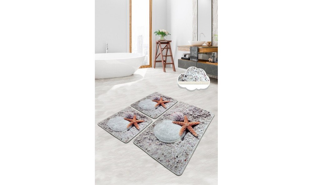 Set covoras de baie (3 piese), Starfish