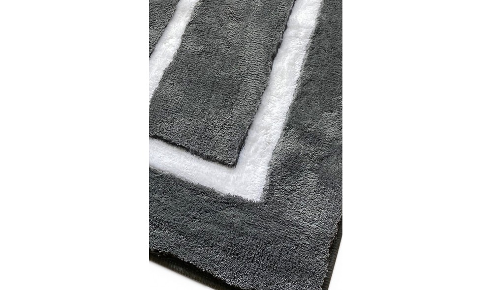 Set covoras de baie (2 piese), Quadrato Frame - Anthracite