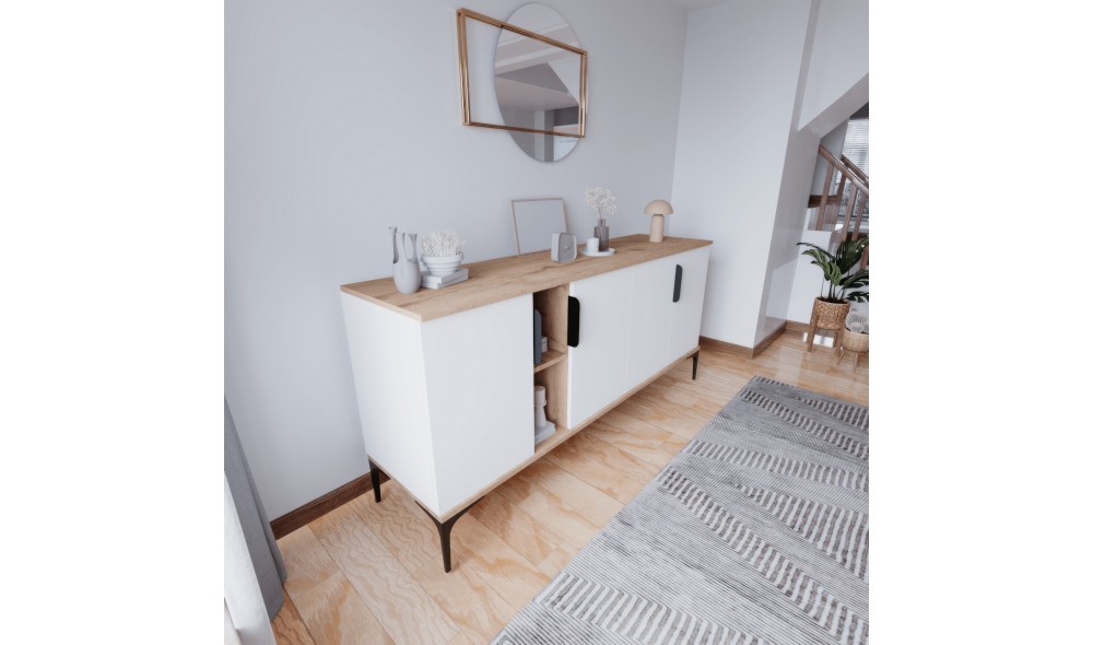 Consola, Tarz, StejarAlb, 150 x 79 x 40 cm