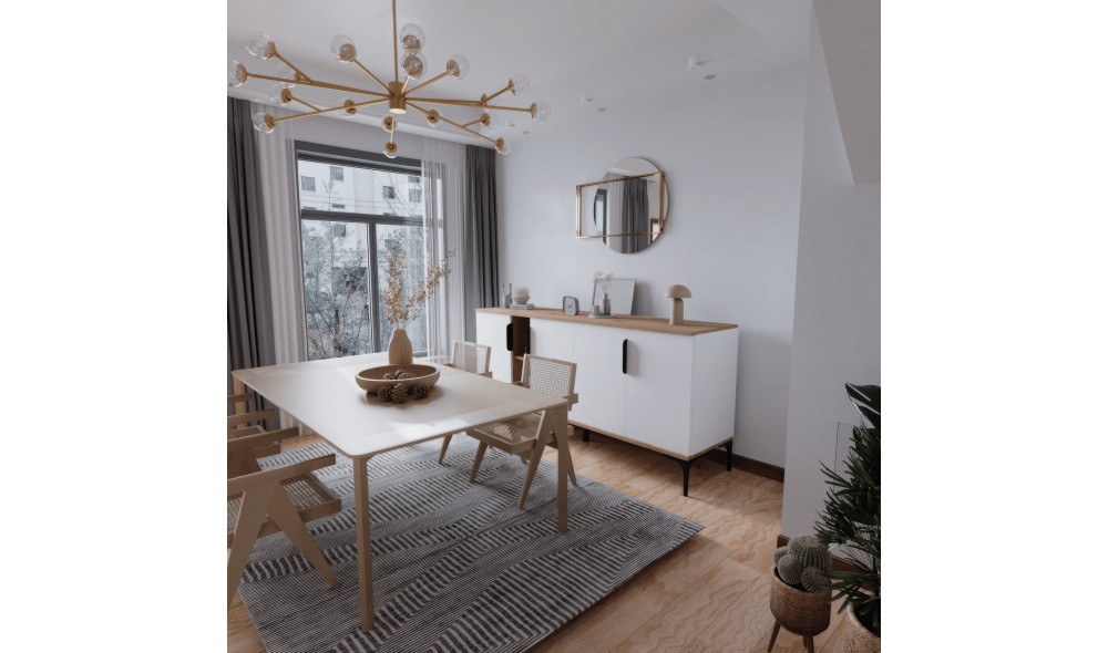 Consola, Tarz, StejarAlb, 150 x 79 x 40 cm