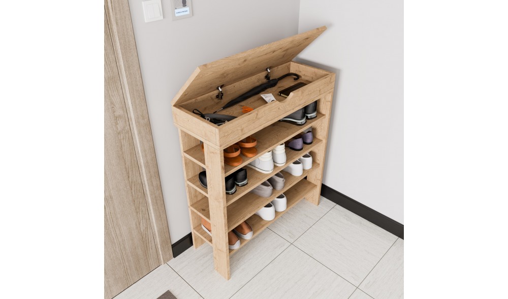 Pantofar, Royal, Stejar, 80 x 90 x 30 cm