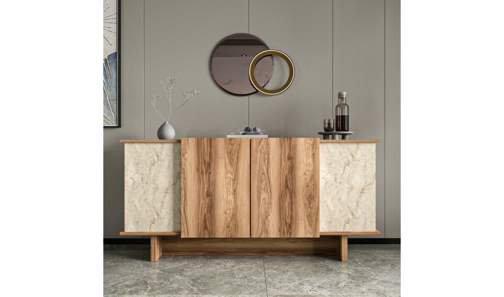 Consola, Diana, TravertinNuc, 180 x 81 x 40 cm