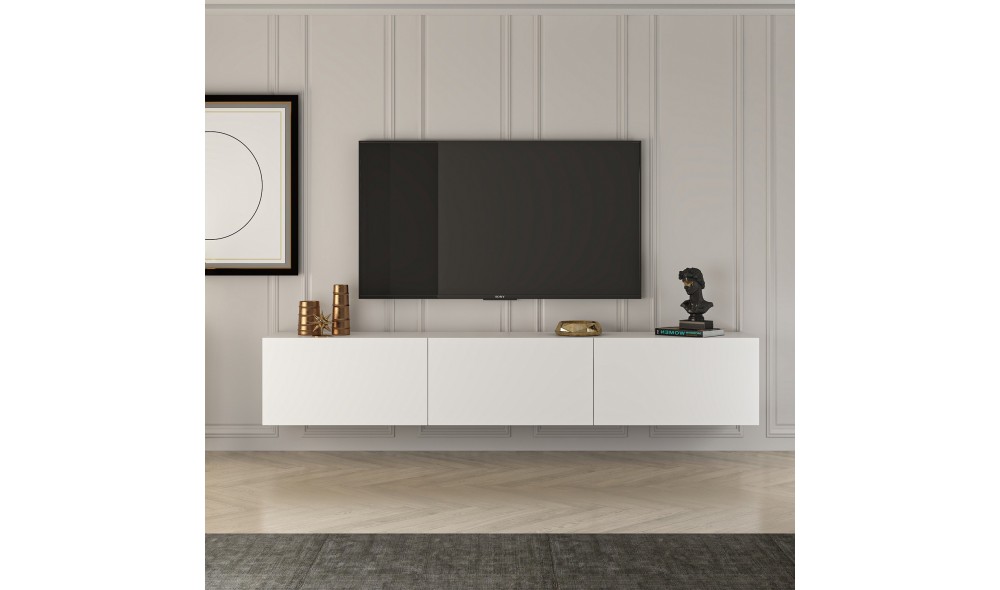 Comoda TV, Sofia - Alb, 150 x 30 x 32 cm