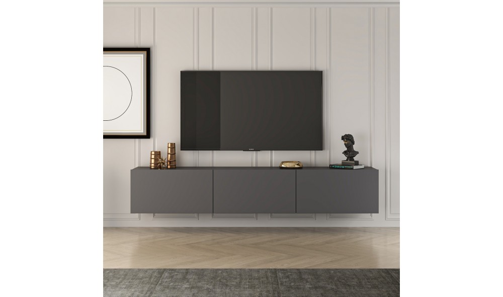 Comoda TV, Sofia - Antracit, 150 x 30 x 32 cm