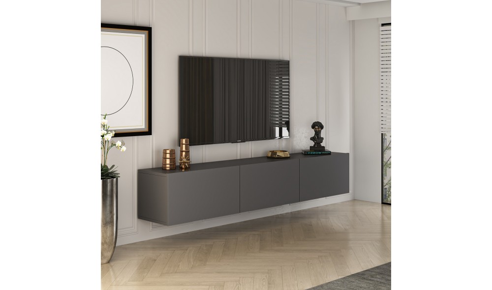 Comoda TV, Sofia - Antracit, 150 x 30 x 32 cm