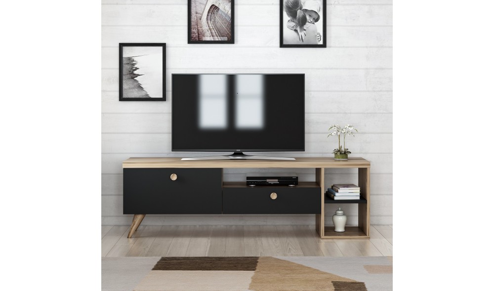 Suport TV Parion - Negru 150 x 47 x 35 cm