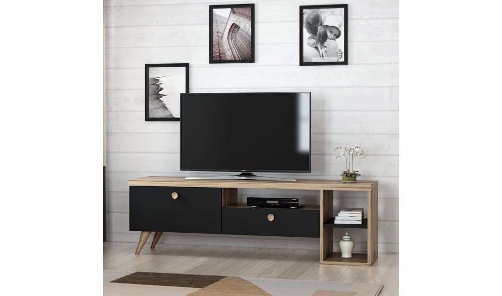 Suport TV Parion - Negru 150 x 47 x 35 cm