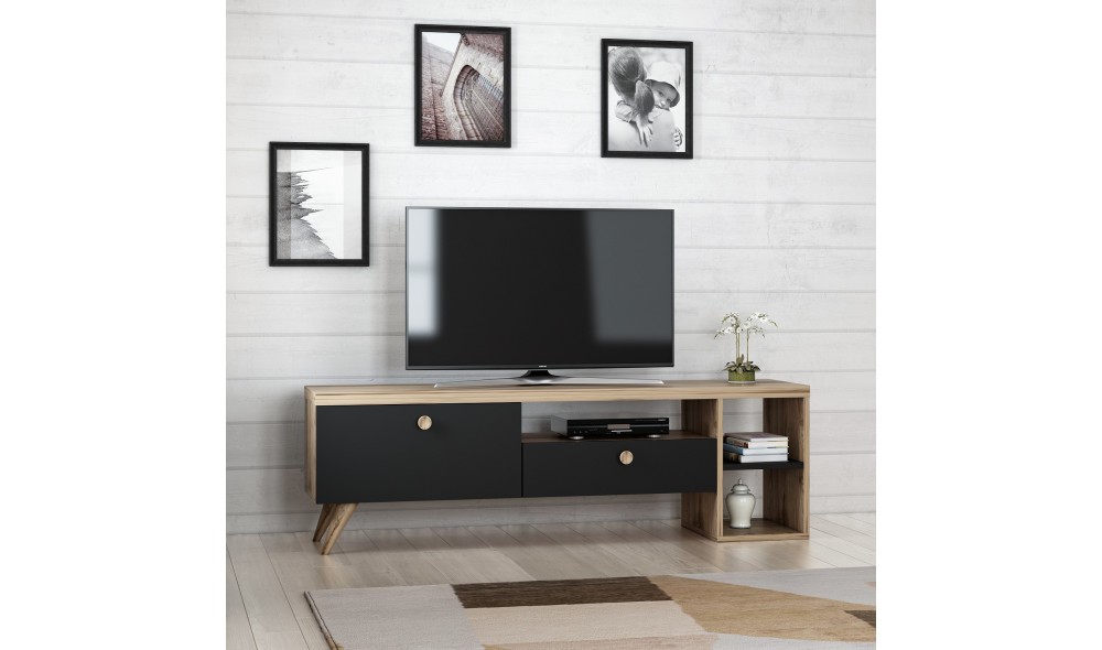 Suport TV Parion - Negru 150 x 47 x 35 cm