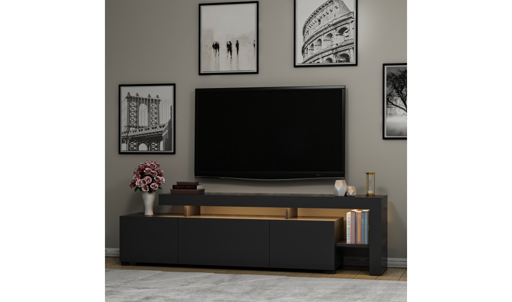 Suport TV, Beliz, Antracit, 192 x 53 x 37 cm