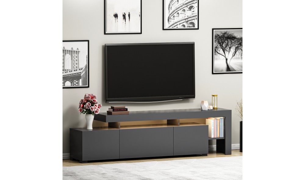 Suport TV, Beliz, Antracit, 192 x 53 x 37 cm