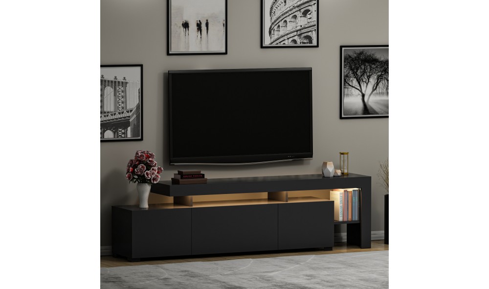 Suport TV, Beliz, Antracit, 192 x 53 x 37 cm