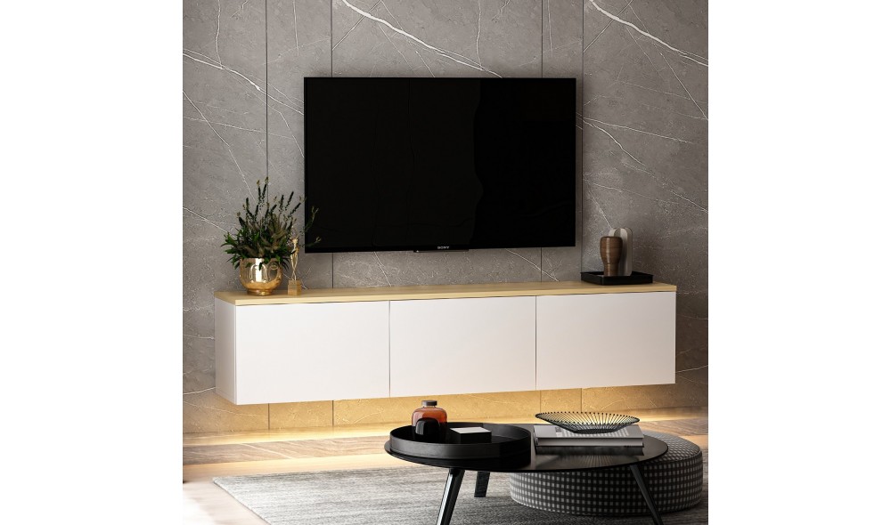 Suport TV, Neon, AlbStejar, 160 x 35 x 32 cm