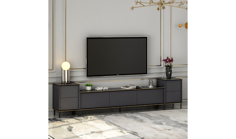 Unitate TV, Imaj, Antracit, 180 x 45 x 35 cm