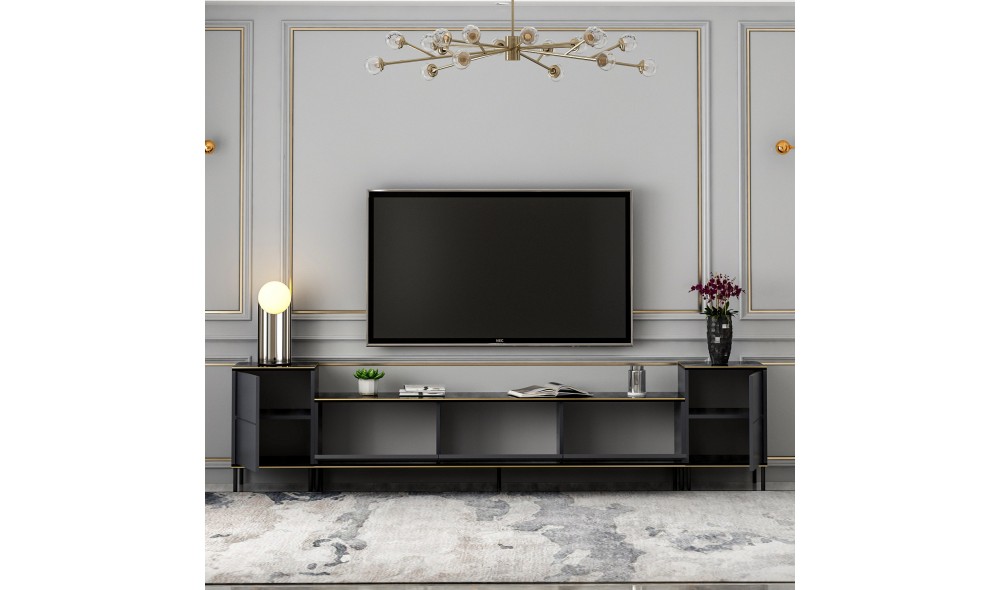 Unitate TV, Imaj, Antracit, 180 x 45 x 35 cm