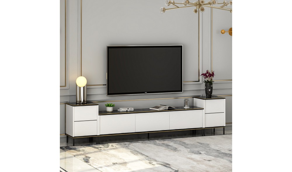 Unitate TV, Imaj, AlbNegruAur, 180 x 45 x 35 cm