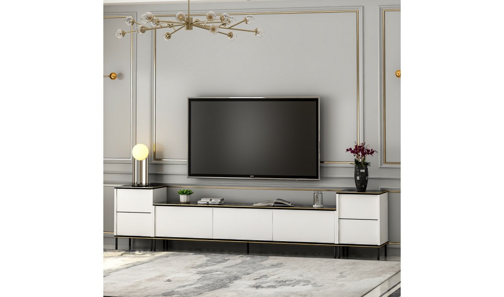 Unitate TV, Imaj, AlbNegruAur, 180 x 45 x 35 cm