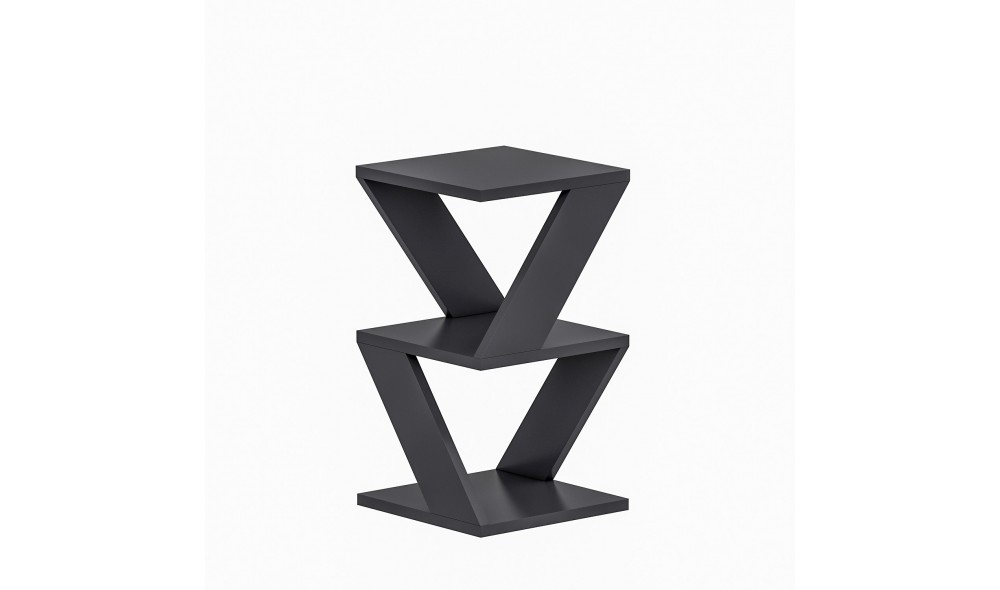 Masa laterala, Albeni, Antracit, 30 x 50 x 30 cm