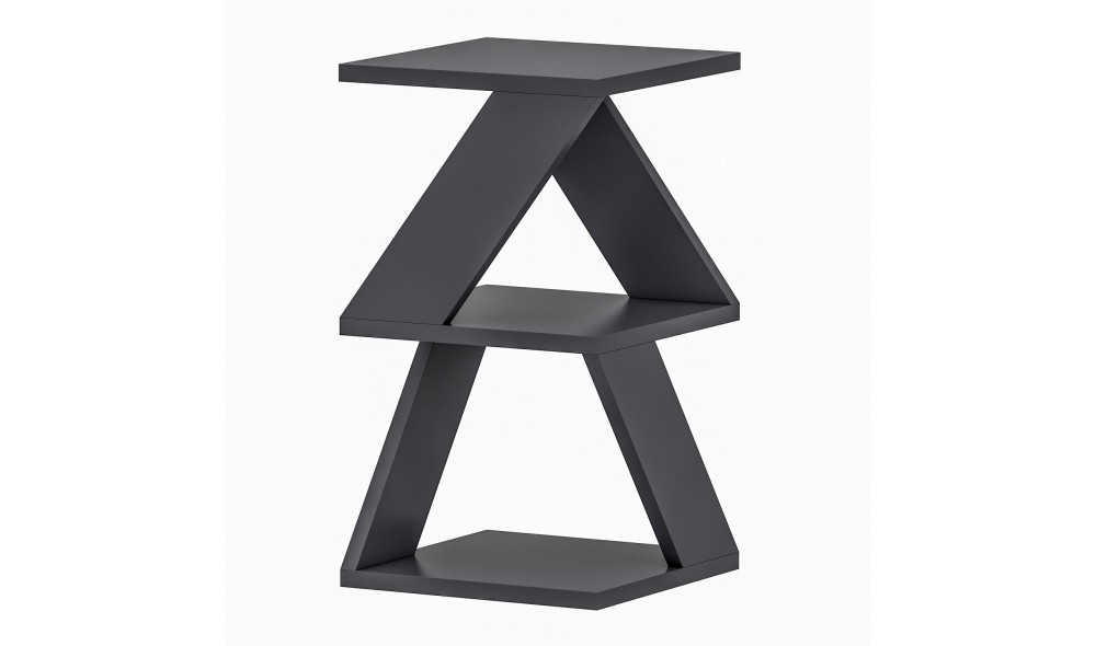 Masa laterala, Albeni, Antracit, 30 x 50 x 30 cm