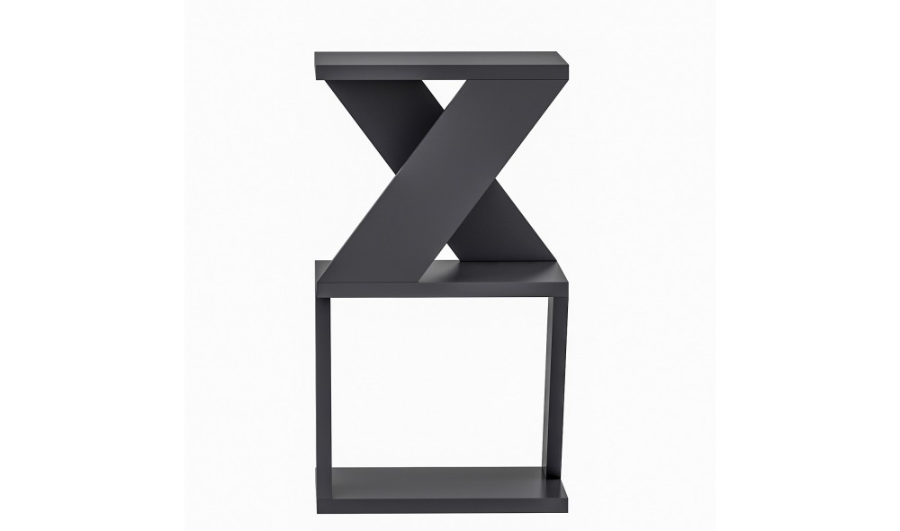 Masa laterala, Albeni, Antracit, 30 x 50 x 30 cm