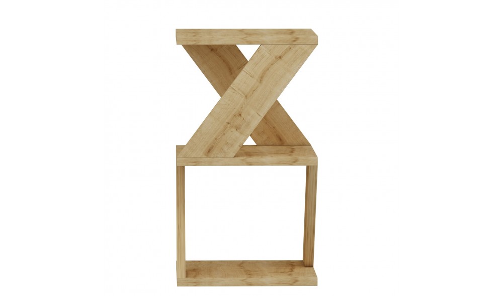 Masa laterala, Albeni, Stejar safir, 30 x 50 x 30 cm