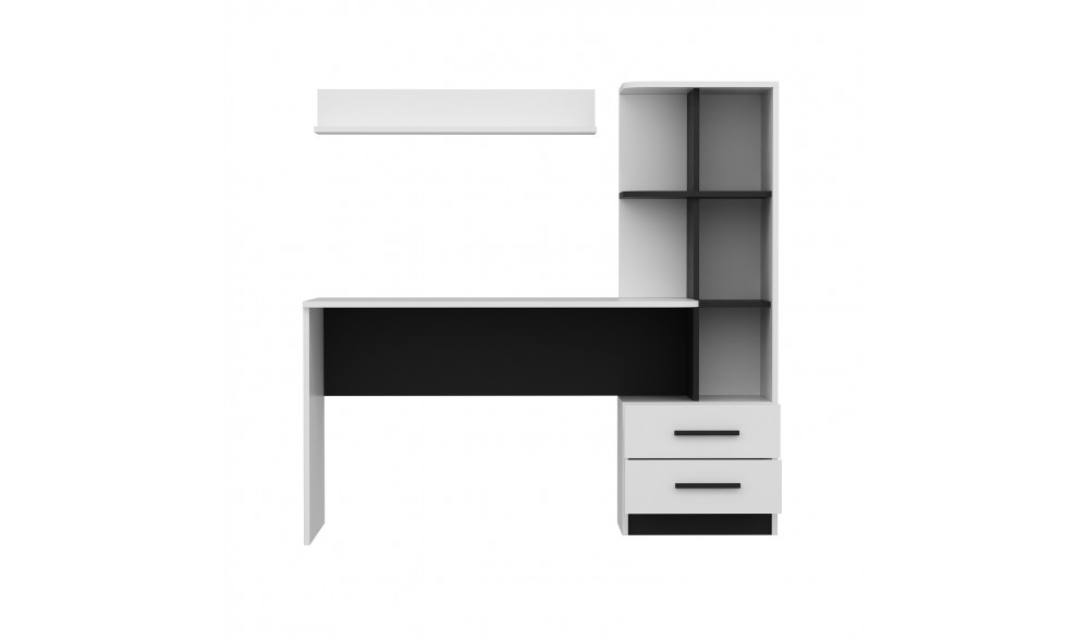 Birou de studiu, Alaska, AlbNegru, 120 x 74 x 60 cm