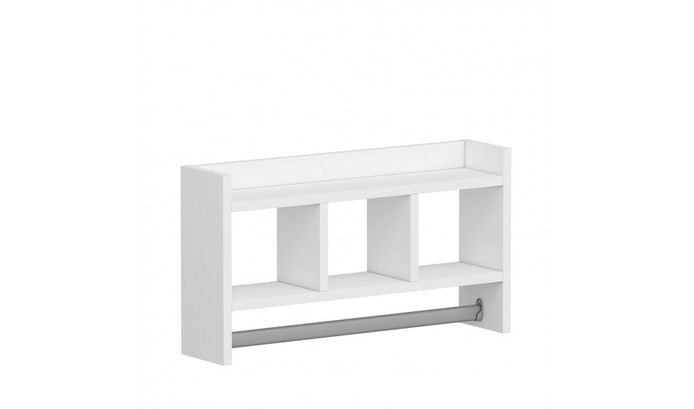 Raft de perete, Asya, Alb, 64 x 35 x 15 cm