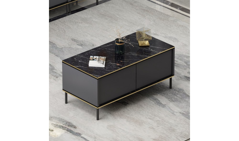 Masuta de cafea, Imaj, Antracit, 90 x 40 x 45 cm