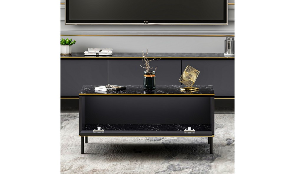 Masuta de cafea, Imaj, Antracit, 90 x 40 x 45 cm