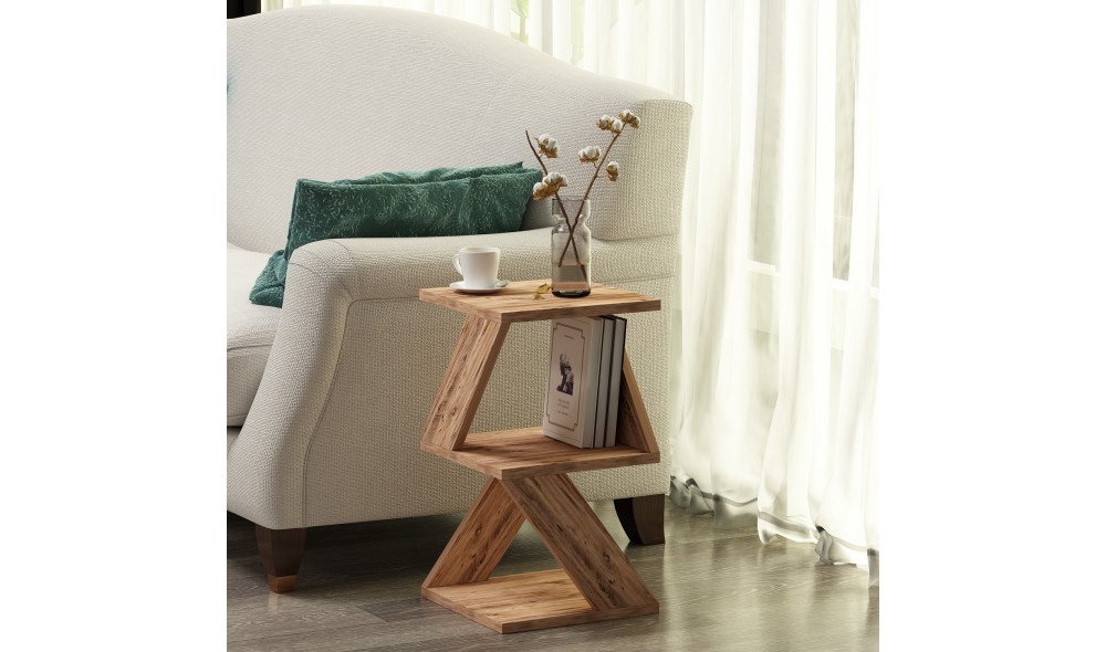 Masa laterala, Albeni, Pinul Atlantic, 30 x 54 x 30 cm