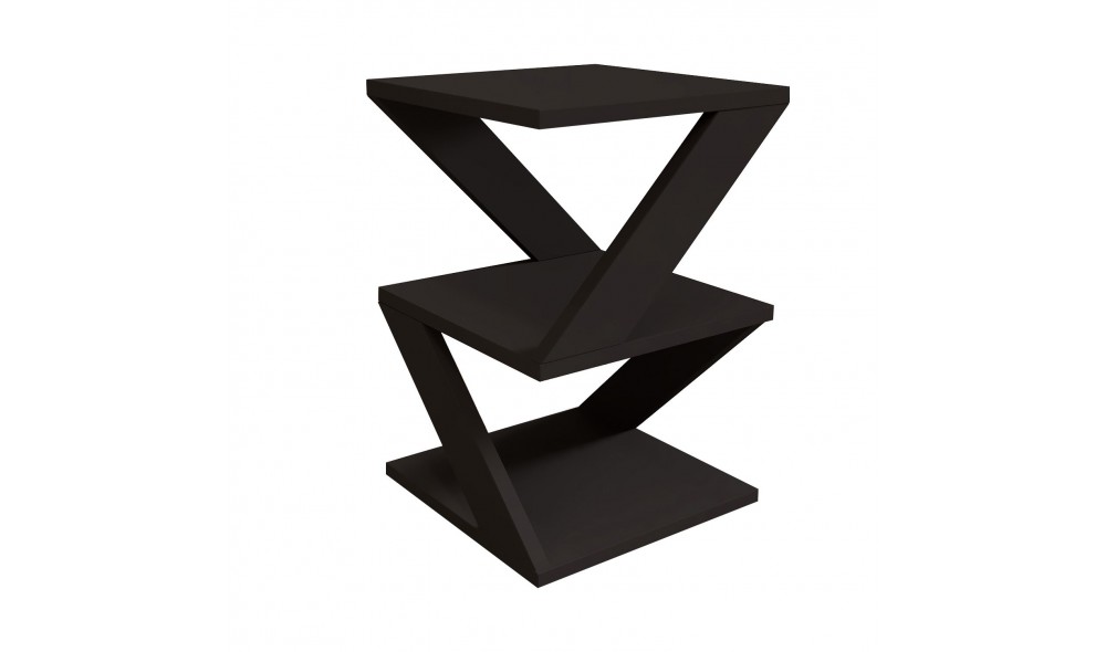 Masa laterala, Albeni, Negru, 30 x 54 x 30 cm