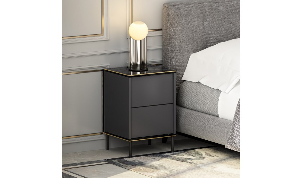 Noptiera, Imaj, Antracit, 40 x 60 x 35 cm