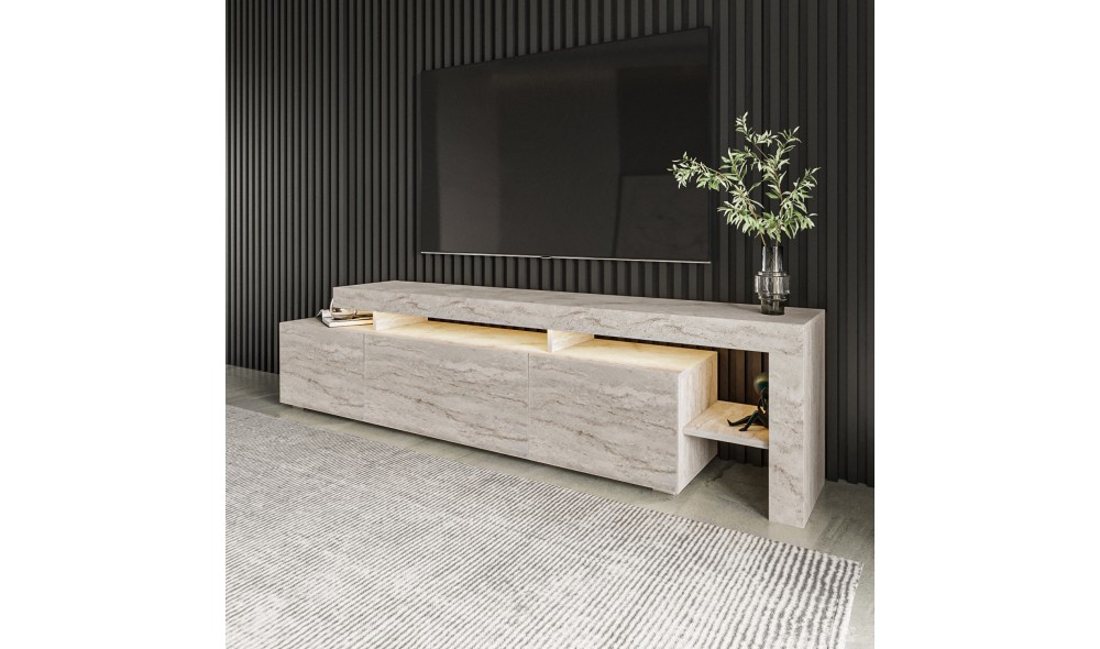 Suport TV, Beliz, Travertin, 192 x 53 x 37 cm