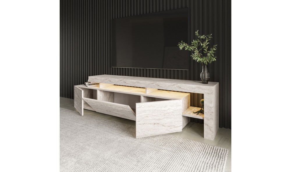 Suport TV, Beliz, Travertin, 192 x 53 x 37 cm