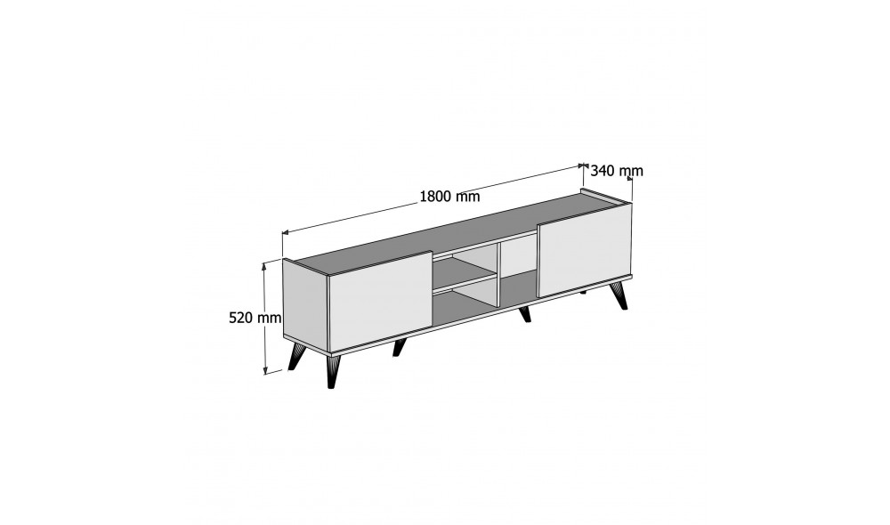 Suport TV, Elegante 1310, Nuc, 180 x 52 x 34 cm