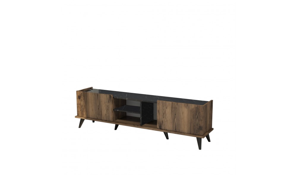 Suport TV, Elegante 1330, NucNegru, 180 x 52 x 34 cm