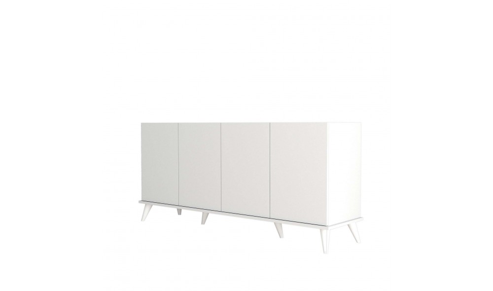 Consola, Elegante 1602, Alb, 180 x 81 x 45 cm
