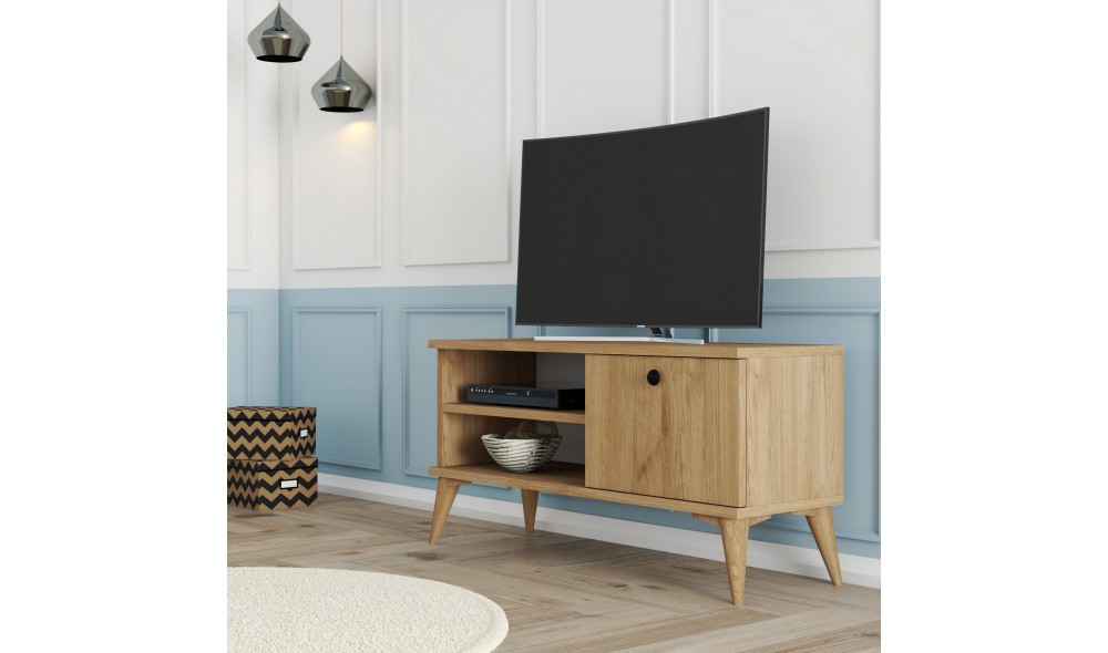 Suport TV, Retro 1552, Stejar, 90 x 15 x 30 cm
