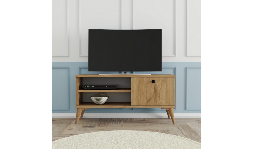 Suport TV, Retro 1552, Stejar, 90 x 15 x 30 cm
