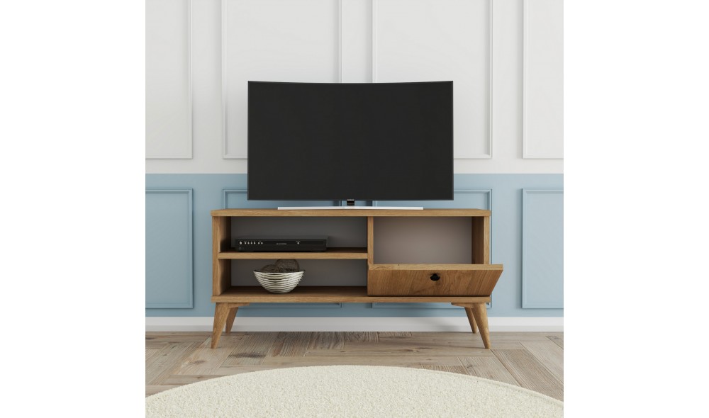 Suport TV, Retro 1552, Stejar, 90 x 15 x 30 cm