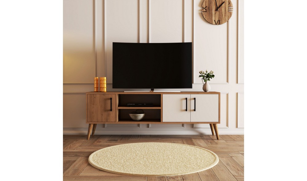 Suport TV, Exxen - 1584, StejarAlb, 150 x 52 x 34 cm