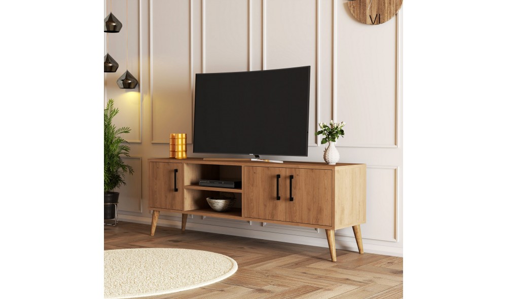 Suport TV, Exxen - 1586, Stejar, 150 x 52 x 34 cm