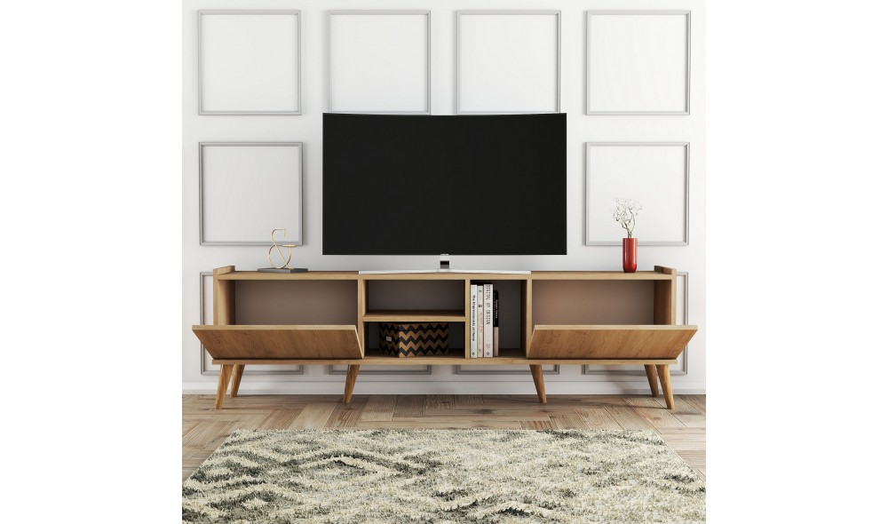 Suport TV, Lotus - 1350, Stejar, 180 x 52 x 34 cm