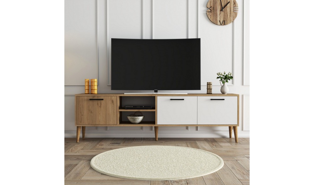 Suport TV, Exxen - 1585, StejarAlb, 180 x 53 x 35 cm