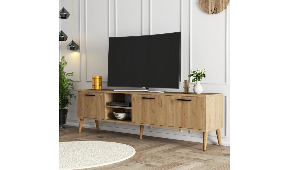 Suport TV, Exxen - 1587, Stejar, 180 x 53 x 35 cm