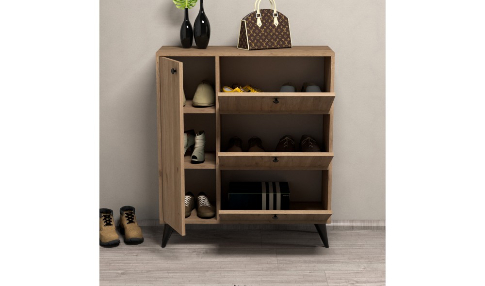 Pantofar, Bella 1802, Stejar, 90 x 105 x 35 cm