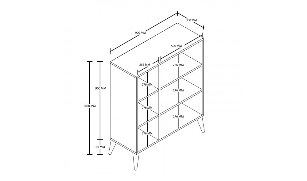 Pantofar, Bella 1804, StejarAlbGalbenAntracit, 90 x 105 x 35 cm
